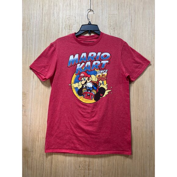 Men's Super Mario Bros Short - Sleeve T-Shirt - Red - Medium - Picture 1 of 13